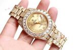 Swiss Grade Replica Rolex Presidential Diamond Day Date Watch Yellow Gold 39mm